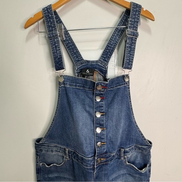 Addition Elle Love & Legend Denim Overalls Size 14 - Picture 3 of 9
